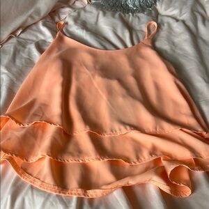 Peach Layered Women's Top